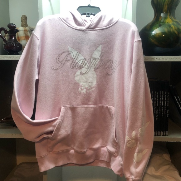 PLAYBOY Tops - Playboy Soft Pink Hoodie